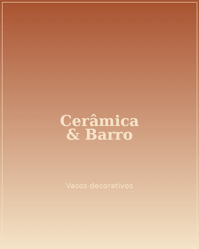 Vasos decorativos em barro