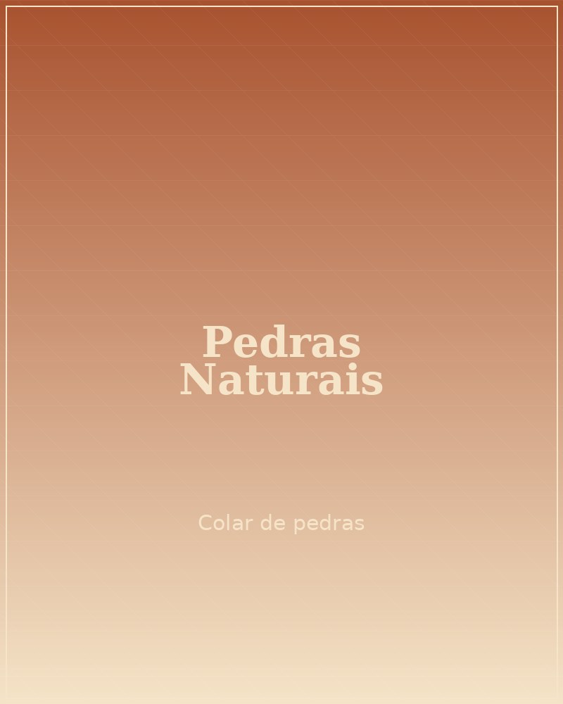 Colares de pedras naturais