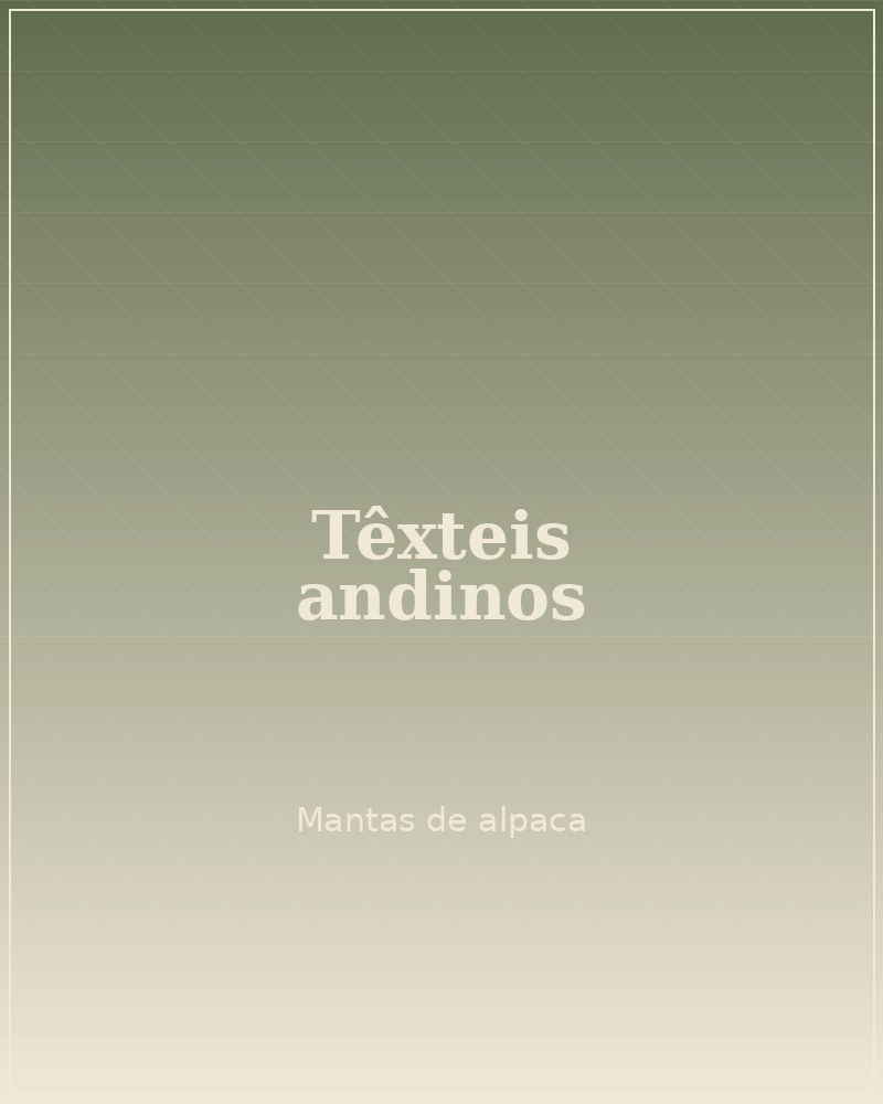 Mantas de alpaca dos Andes