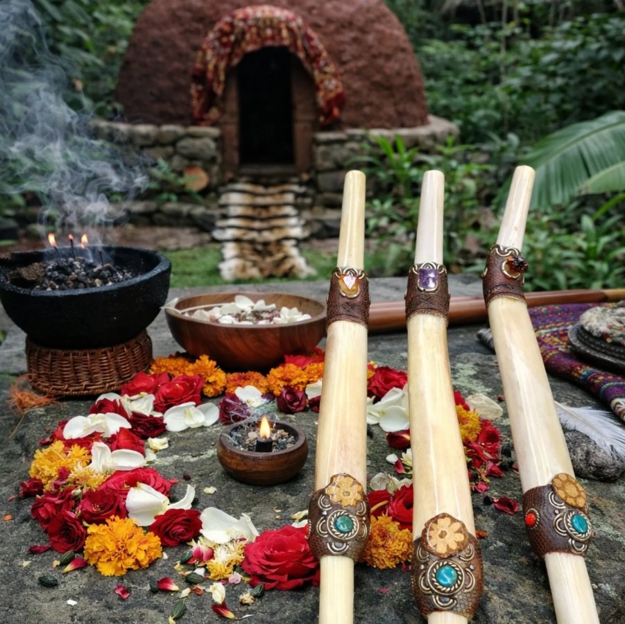 Peças rituais e artesanato ancestral da Tamaya Artes & Biju